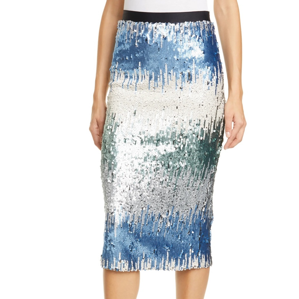 Sequin pencil skirt